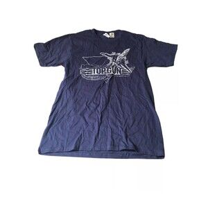 Mens Size Medium Top Gun t-shirt Navy Blue Short Sleeve